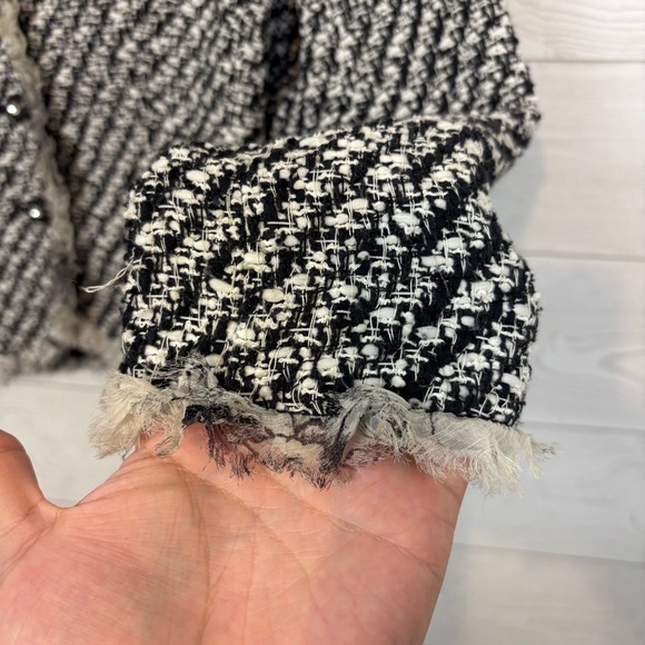 Rickie Freeman for Teri Jon Tweed Blazer Size 6 - Picture 4 of 15